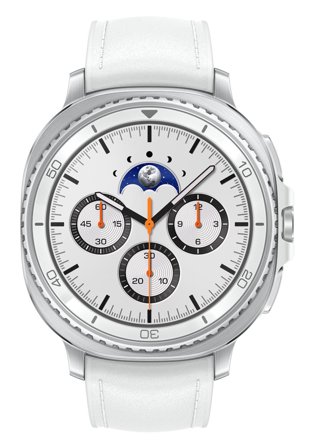 Samsung Galaxy Watch8 Classic 46mm BT (white) Smartklokke, GPS, Bluetooth, IP68, Galaxy AI