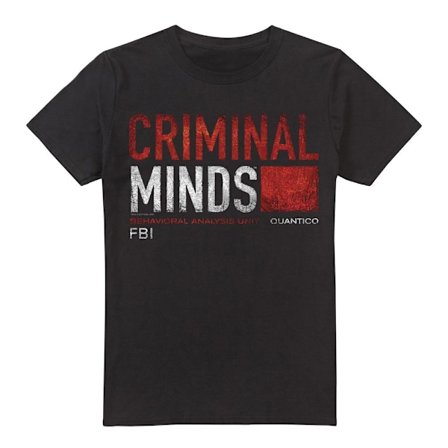 Criminal Minds Herr T-shirt Titelkort S Svart