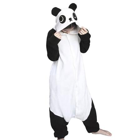 Wotogold dyr cosplay kostyme unisex voksen panda pyjamas kigurumi nattøy Like the picture M