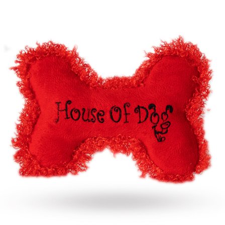 House of Dog - Mjuk Hundleksak - Ben Röd - Hundleksaker