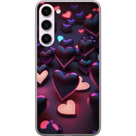 Kompatibelt Mobildeksel til Samsung Samsung Galaxy S23+ Midnattshjerter
