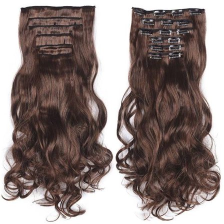 Peruk Piece Färg lockigt hår Piece 3 3 3