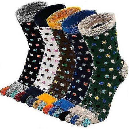 5 paria miesten 5-varvassukkia jaettuja varvassukkia, urheilulliset miesten varvassukat viisisormisukalla, 39-44