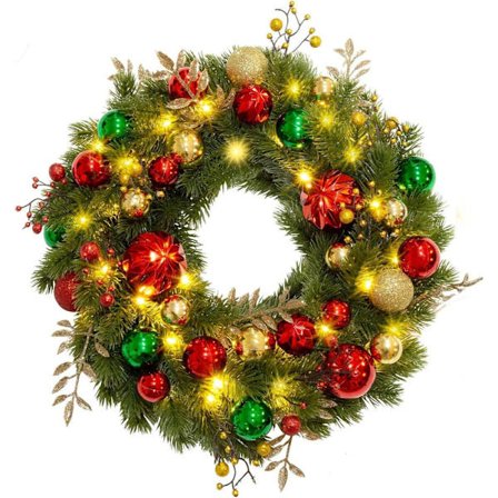 Christmas Wreath - Beautiful Winter Decoration for Wall and Door 40 cm