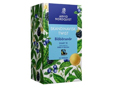 Arvid Nordquist Te Blåbärssnår svart 25/fp - Lyreco - Kök och servering - Kaffe och te - Te