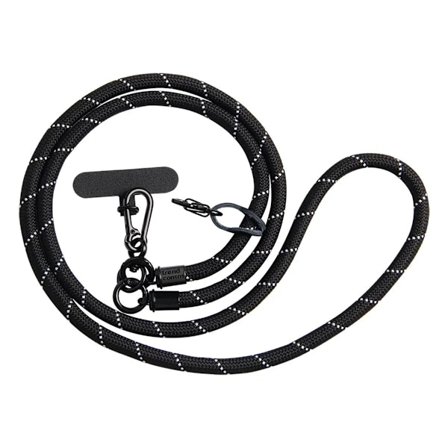 Universelt halskjede med telefonstropp - Svarte striper