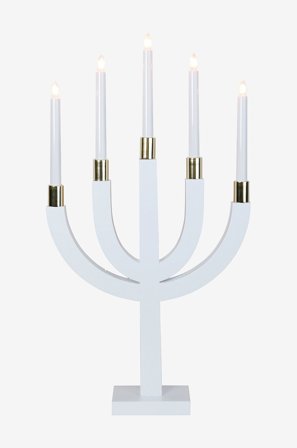 Star Trading - Adventsstake Elias - Hvit - Adventsstaker - Fra Homeroom