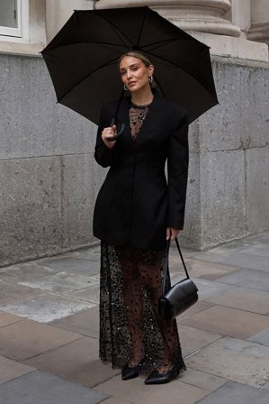 Michaela Delér x NA-KD Tailored Sculpted Blazer Mini Dress - Blazer Kjoler - Sort - EU 42