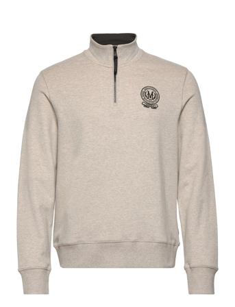 Dante Half Zip Sweat-shirt Genser Beige Morris*Betinget Tilbud