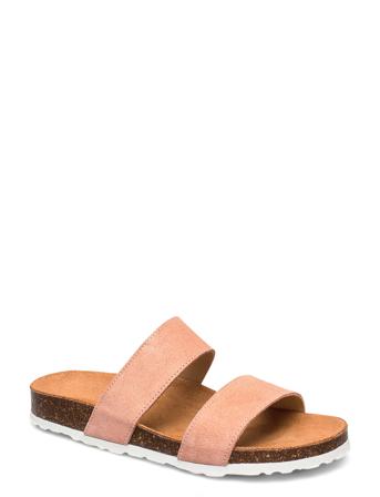 Biabetricia Twin Strap Sandal Shoes Summer Shoes Flat Sandals Rosa Bianco