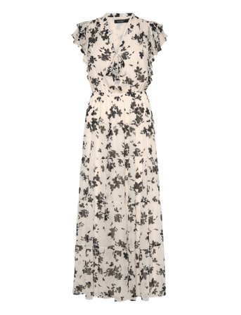 Lauren Ralph Lauren | Floral Georgette Tie-Neck Maxidress | 36