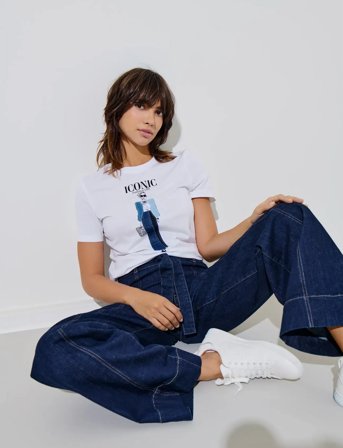 ONLY Onlmadison Blush Hw Wide Belt Dnm Bj583 - Navy - XL x 34