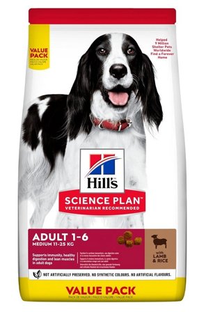 Hill's Science Plan Adult 1-6 Medium Lamb & Rice 2,5kg