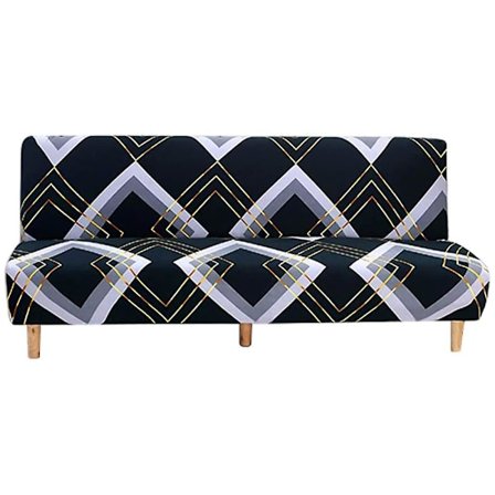 Sofföverdrag utan armstöd för hopfällbar bäddsoffa utan armstöd, 190-210 cm