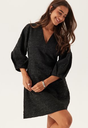 SELECTED Slftira Regular 3/4 SHORT DRES Black Klær