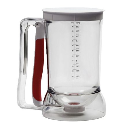 Degdispenser mätkopp smetdispenser med lock och skala