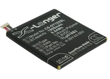 Batteri till SmartPhone, Mobil för Alcatel OT-7024, OT-7024W, One Touch 7024 m.fl.