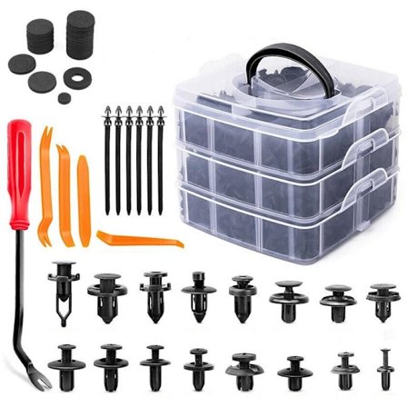 Kiinnikkeet autoon 750 osaa musta