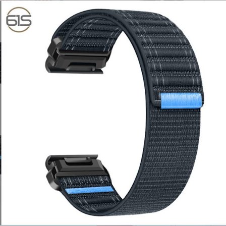 Nailoninen kellonranneke, yhteensopiva Garmin Fenix 8/5/6/7X Pro/Epix 935/965 Blue 22 mm Blue