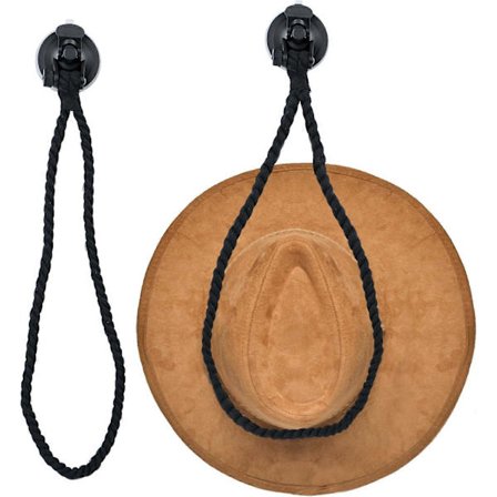 Stk Cowboyhatt-holder, Hattestativ, Veggmontert Sugekopp-holder for Cowboyhatter, Hattoppbevaring for å feste cowboyhatter og forhindre deformasjon, 