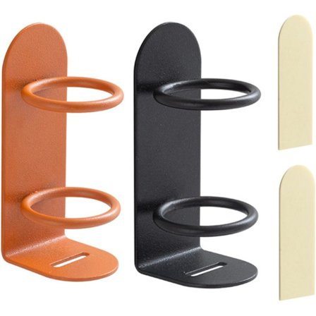 (Svart+Oransje) 2 stk Elektrisk Tannbørsteholder, Tannbørsteholder, ZQKLA