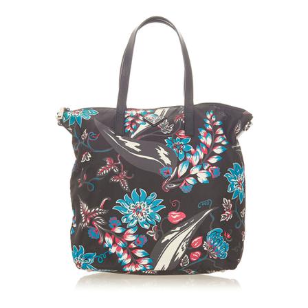 Prada Vintage Pre -owned printed tote Väska fabric svart, Dam Vintage Väskor, Dam, Storlek: ONE SIZE