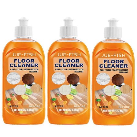 3x Gulvrens for alle robotstøvsugere og mopper, gulvrensende væskeoppløsning kompatibel med Roborock & Omo Joint