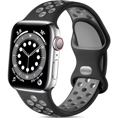 Sportarmband i silikon kompatibelt med Apple Watch, för Apple Watch Ultra/Ultra 2/iWatch SE Serie 9 8 7 6 5 4 3 2 1