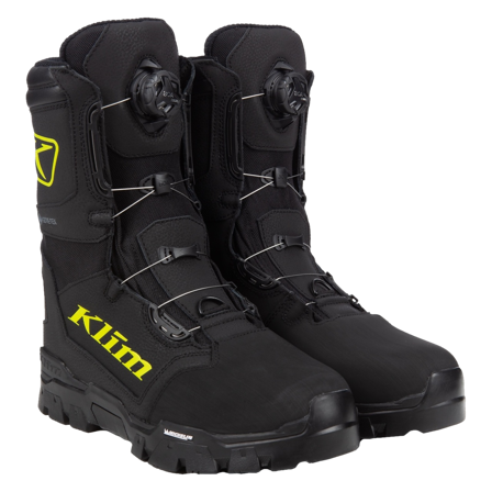 Schneemobilstiefel Klim Klutch Gtx Boa Schwarz/Hi-Vis 40