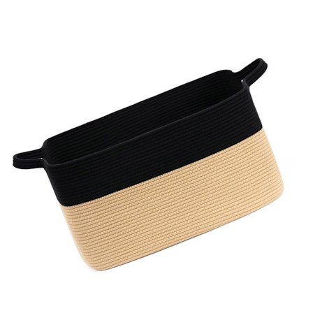 Förvaringskorg i bomullstråd för vävning, för snacks, leksaker och diverse