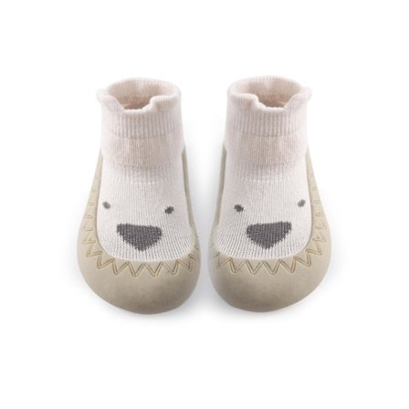 Baby og småbarn barfot gulvsokker med sklisikker slip-on innendørs bomullsmyke sko hg