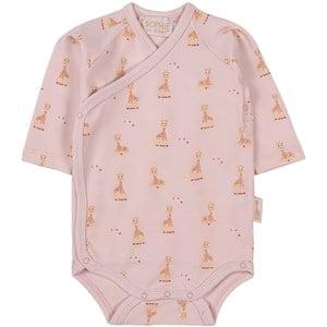 Sophie La Girafe Barely Pink Giraffe Wrap Body 6 Months - All in ones - 6 months - Pink