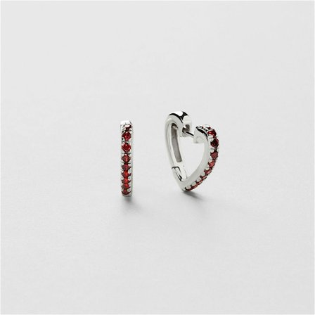 Ina Red Heart Hoops