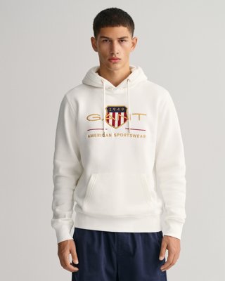 GANT - Archive shield hettegenser til herre eggshell