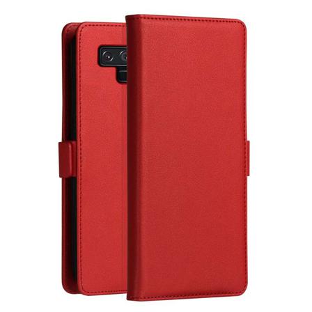 Dzgogo För Galaxy Note 9 - Flipfodral Med Kortplats Röd