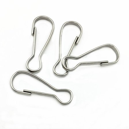 Lanyard kroge - Lanyard clips karabinkroge 100-pak