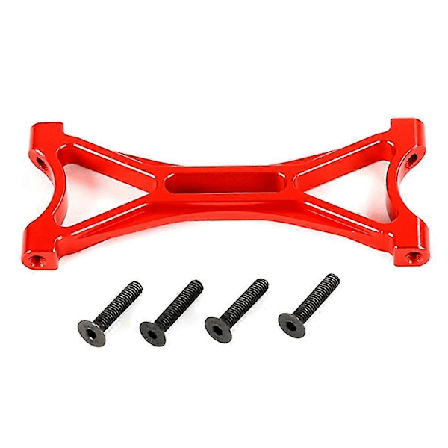 CNC Metal X-formet Forbindelseshylde Til 1/5 Hpi Rovan Km Baja 5t 5sc Truck Rc Bil Legetøjsdele, rød