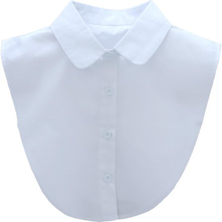 Lös krage - Vit - Rund krage