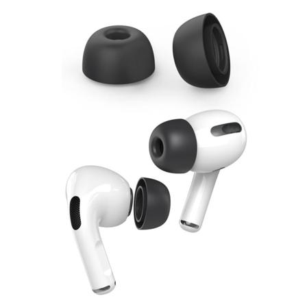 AHASTYLE AirPods Pro 1/2 silikoniset korvatyynyt Musta - Small Black