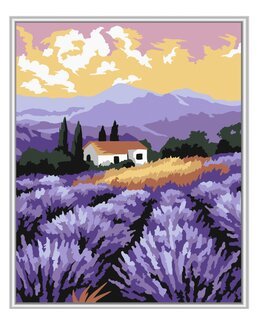 Paint By Numbers Lavendel landskap - WizardiArt