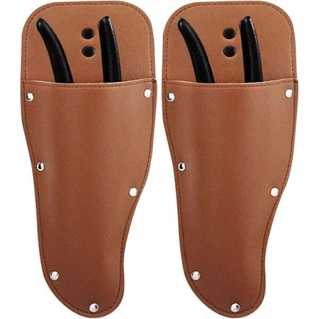 2 kpl Oksasaksikotelo, WideSmart Sakset Kotelo Suojakotelo Puutarhaoksasaksille PU Nahka Oksasaksikotelo Työkalupidike Monitoimivyö Ac