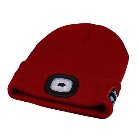 LED-valoinen musiikkia toistava langaton puhelu yöjuoksuun sopiva hätävalaistus lämmin neulottu pipo