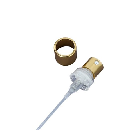 Parfumeflaske Sprayhoved - 13mm Krympe Spraypumpe med Glat Lukning Gold