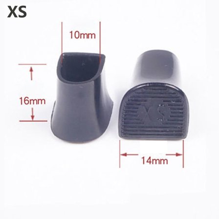10 paria High Heel Protectors Heel Stopperit MUSTA XS