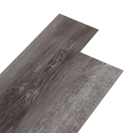 Vidaxl Ej Självhäftande Pvc-golvplankor 4,46 M² 3 Mm Randigt Trä Grå
