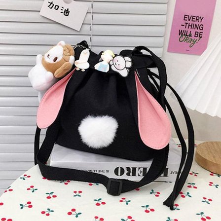 Skulder Messenger Bag Crossbody Bags SVART