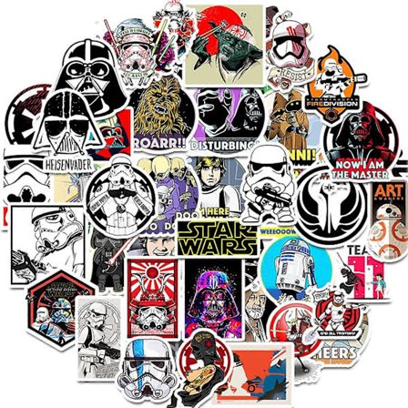 Dekal Klistremerker 50 STK Star Wars Laptop Klistremerke Vanntette Vinyl Klistremerker Bil Klistremerke Motorsykkel Sykkel Bagasje Dekal Graffiti 