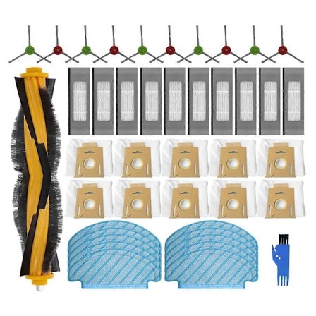 Til DEBOT OZMO T8+ / T8 / T8 Max / N8 Plus / N8 Pro Hoved Sidebørste Filter Moppe Støvpose Reservedele Tilbehør