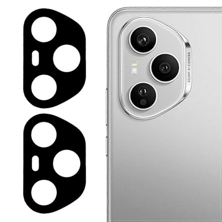 2 st Kameralinsskydd för Honor 400 Pro 5G (Global) med Silke Tryck, 3D Arc Edge