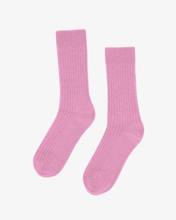 Merino Wool Blend Sock - Cherry Blossom